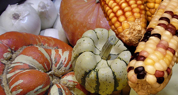 Squash and corn